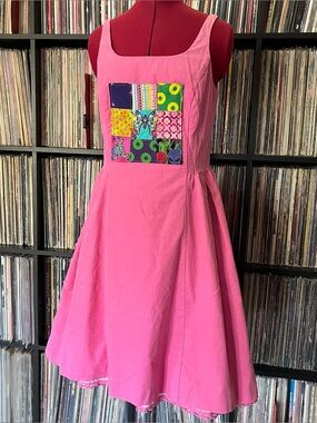 Phish tour fishman donuts patchwork dress shakedown YEMSG ⭕️🩵🌈💗 cute festival XS